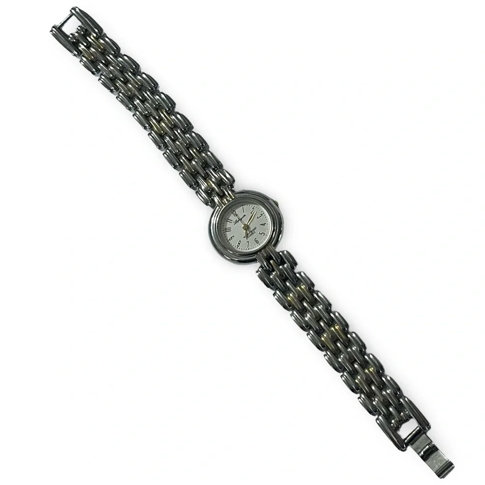 Vintage Lafayette Silver and Gold Two-Tone Watch